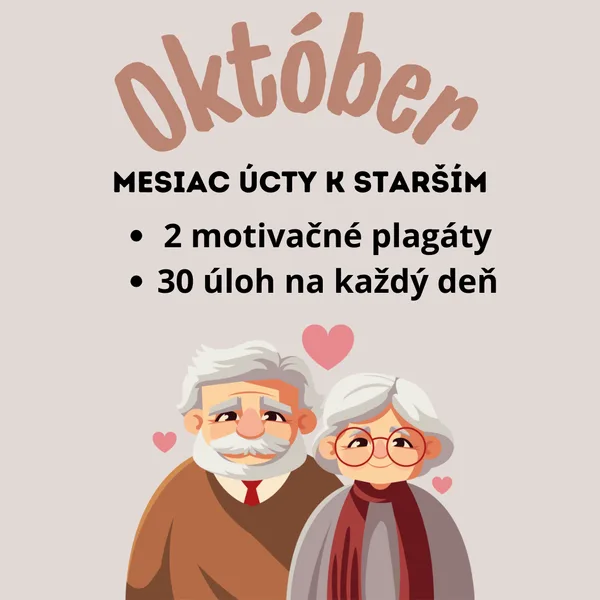 Mesiac úcty k starším (30 úloh)