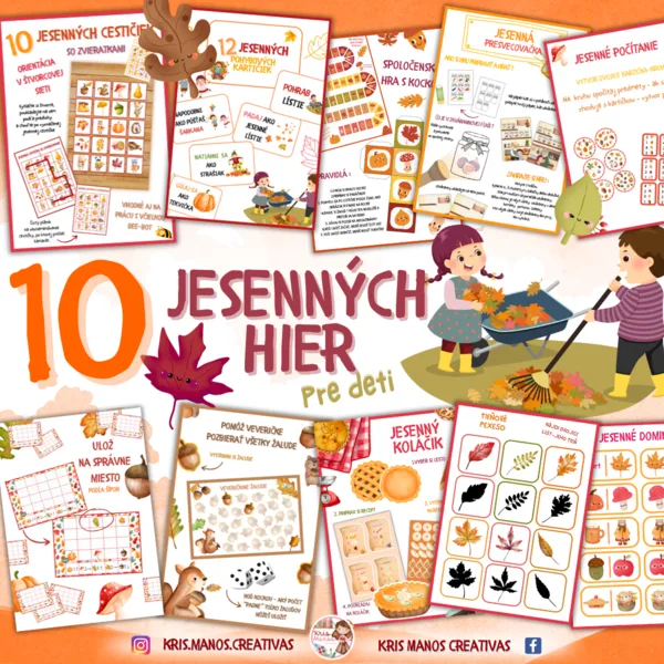 10 jesenných hier pre deti