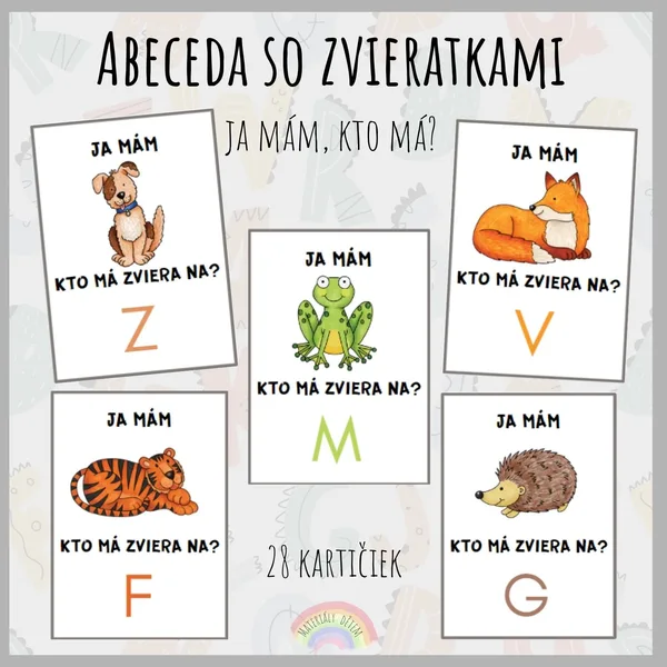 Ja mám, kto má? Abeceda so zvieratkami
