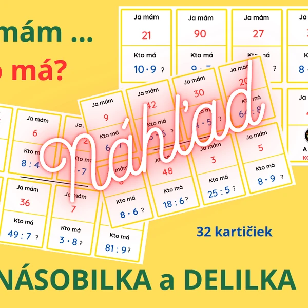 Násobilka a delilka (v obore do 100)