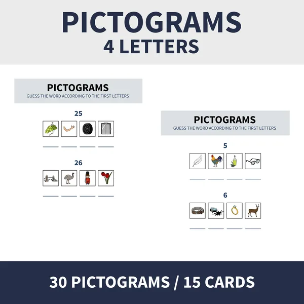 ENG - PICTOGRAMS (piktogramy na 4 písmena)