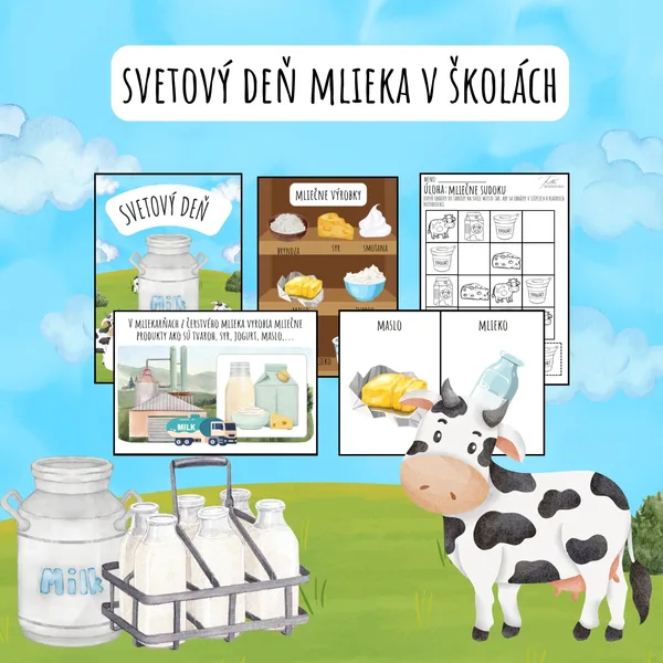 Deň mlieka, Svetový deň mlieka v školách, Domáce zvieratá, Mlieko