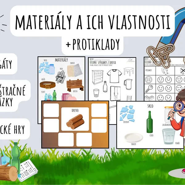 Materiály a ich vlastnosti, Predmety