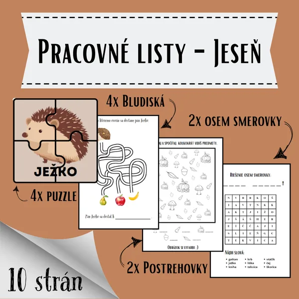 Pracovné listy - Jeseň