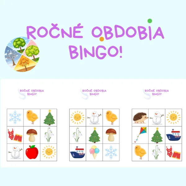 Ročné obdobia - BINGO!