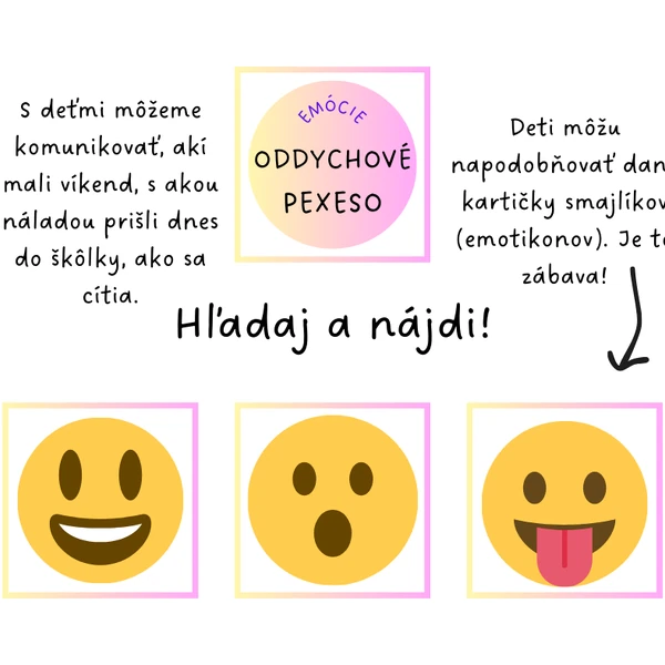 Emócie - oddychové PEXESO