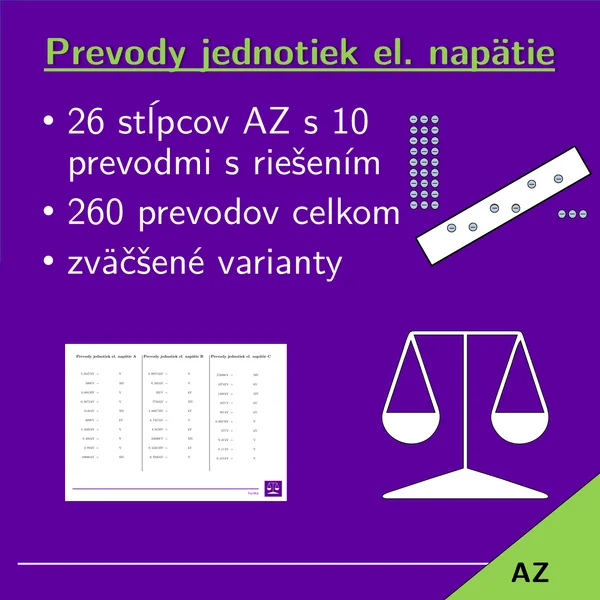 Prevody jednotiek elektrického napätia | fyzika