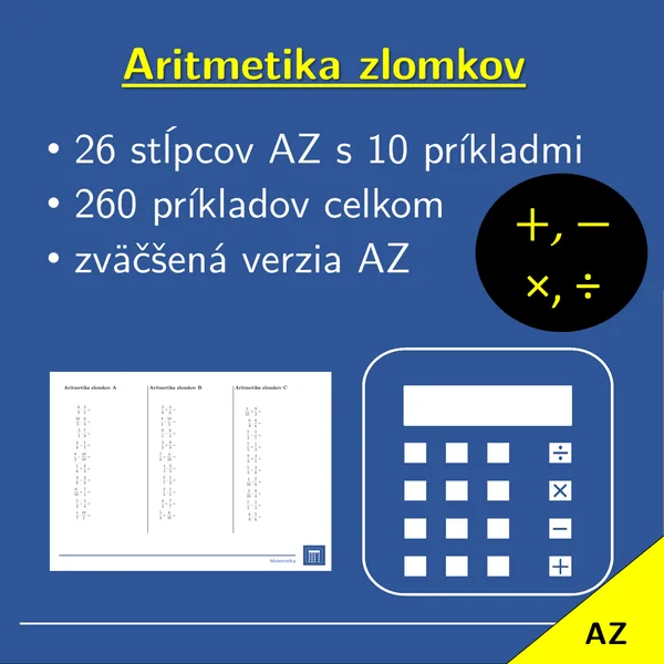 Aritmetika zlomkov | matematika