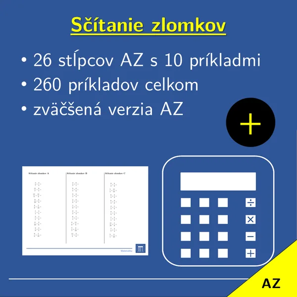 Sčítanie zlomkov | matematika