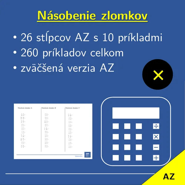 Násobenie zlomkov | matematika