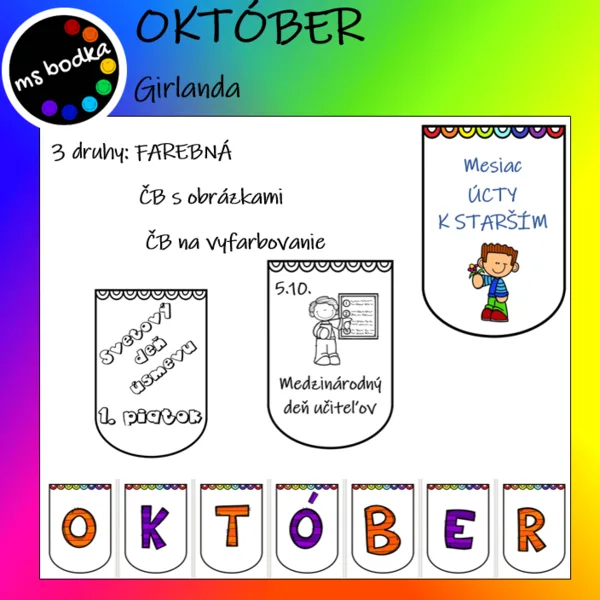 OKTÓBER girlanda