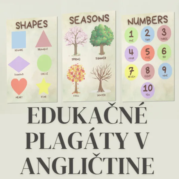 Edukačné plagáty/posters v angličtine