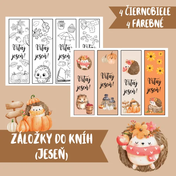 Záložky do kníh (jeseň)