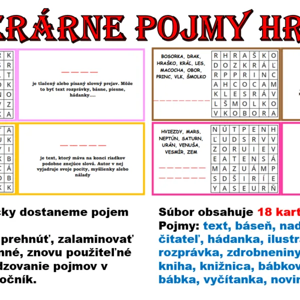 Literárne pojmy hravo 2