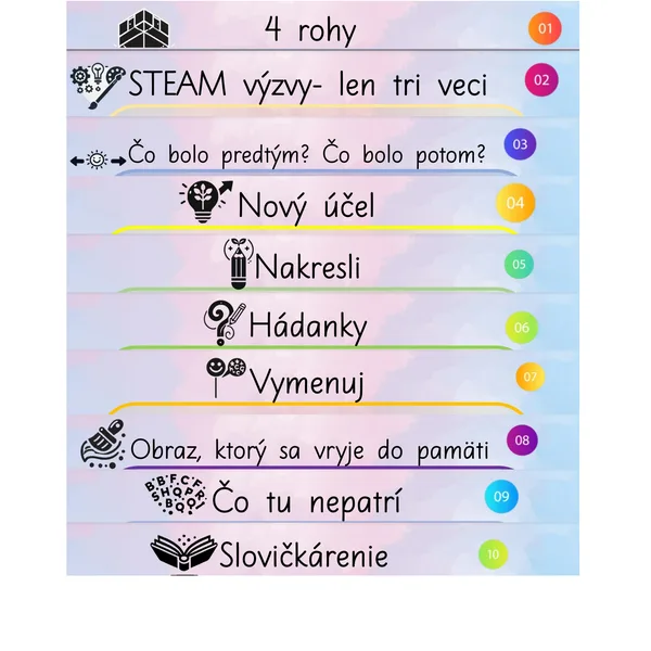 RANNÉ KOMUNITNÉ KRUHY 2- aktivity na začiatok dňa