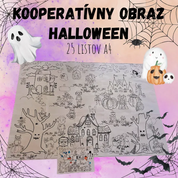 Veľký kooperatívny obraz - Halloween