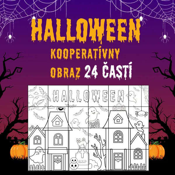 Halloween - kooperatívny obraz 