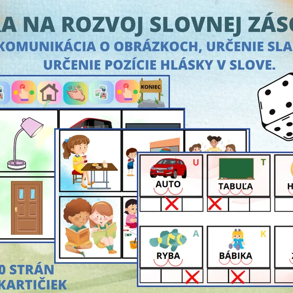 HRA NA ROZVOJ SLOVNEJ ZÁSOBY PRE MŠ A 1-2. ROČNÍK 
