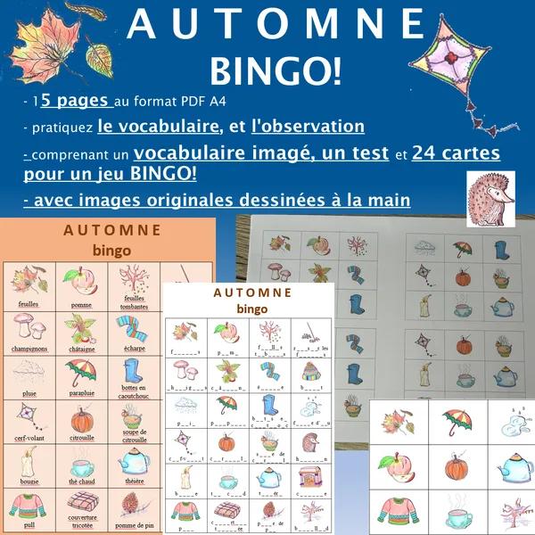 Automne - bingo!