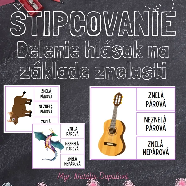 ŠTIPCOVAČKA - Delenie hlások podľa znelosti