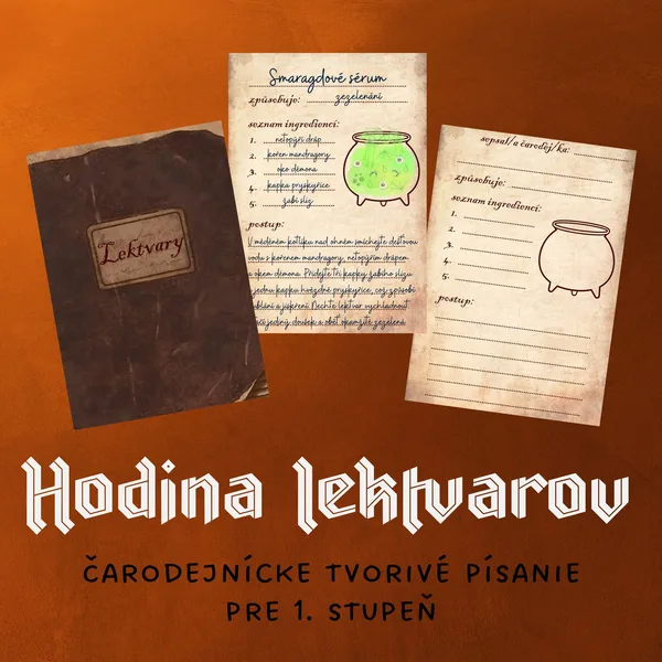HODINA LEKTVAROV - tvorivé písanie v halloweenskom duchu