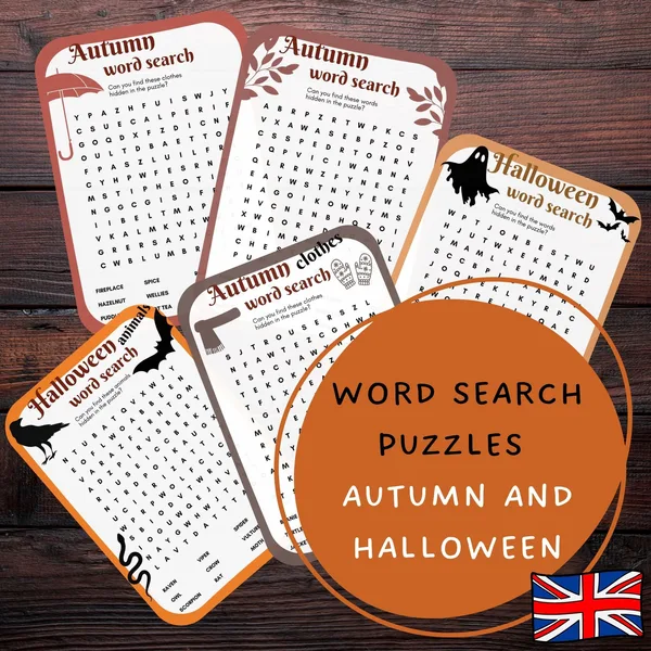Word Search Puzzles | Osemsmerovky v angličtine