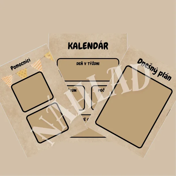 KALENDÁR - MŠ, ŠKD...