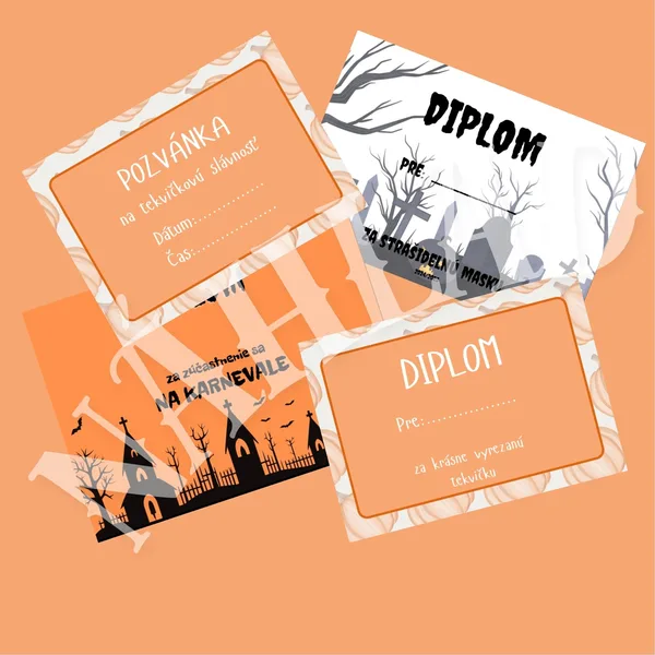 Diplom - HALLOWEEN, TEKVIČKOVÁ SLÁVNOSŤ