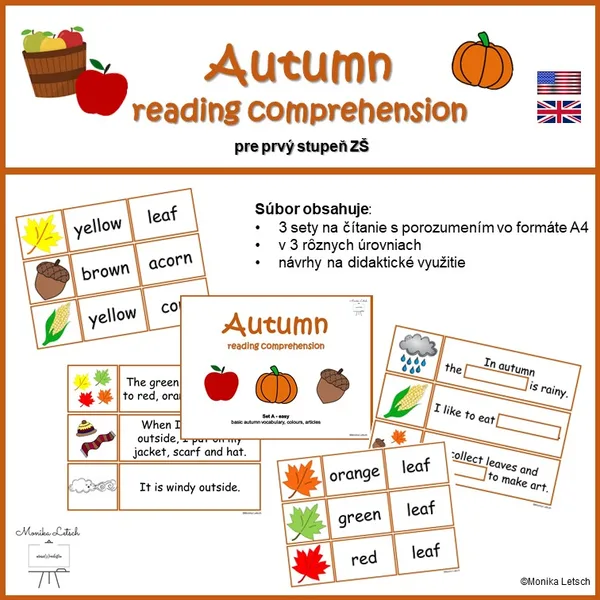 Jeseň (Autumn reading comprehension)