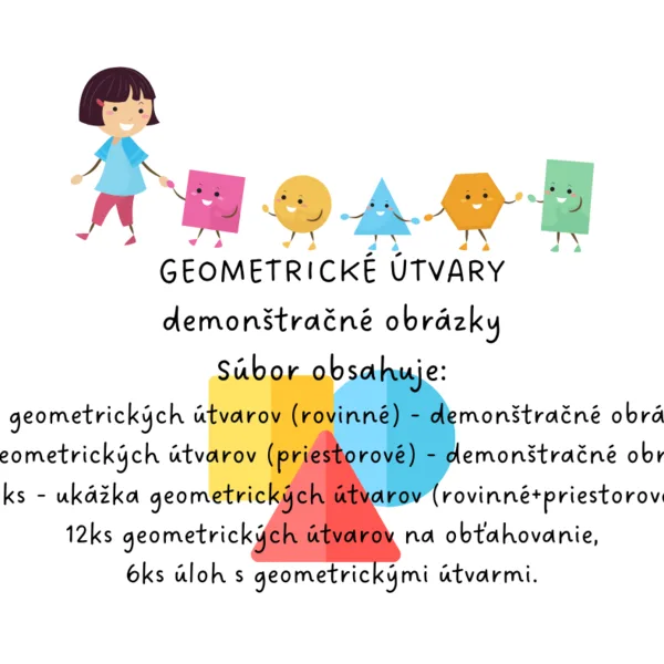 Geometrické útvary - demonštračné obrázky