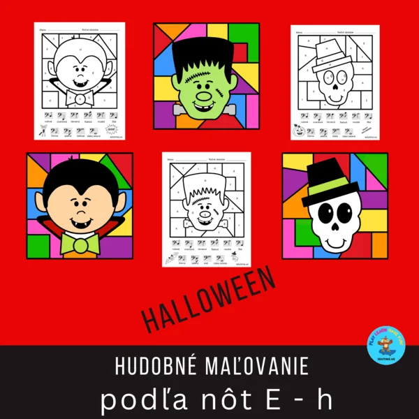 Hudobné maľovanie podľa nôt E-h - Halloween