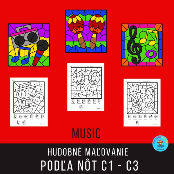 Hudobné maľovanie podľa nôt c1-c3 - Music