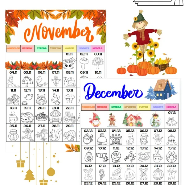 Kalendár - November a December 2024