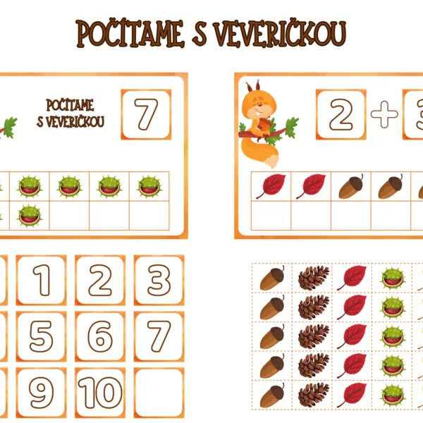Počítame s veveričkou