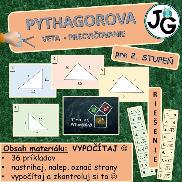 Pythagorova veta precvičovanie