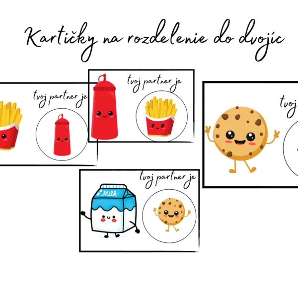 Kartičky - rozdelenie do dvojíc 