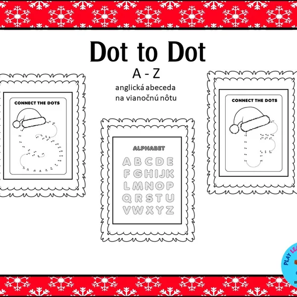  Vianočné ABC - dot to dot