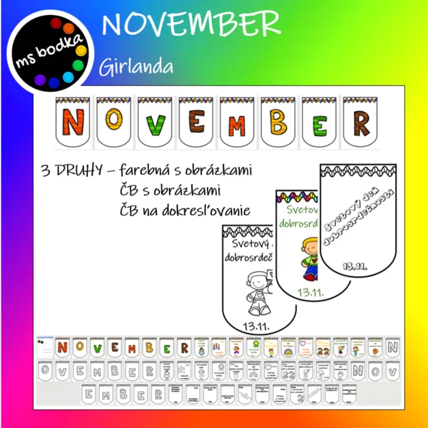 Girlanda NOVEMBER
