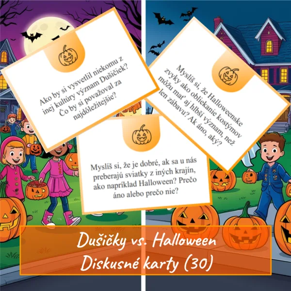 Dušičky vs. Halloween - diskusné karty (30)