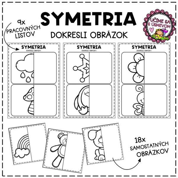 SYMETRIA - dokresli obrázok