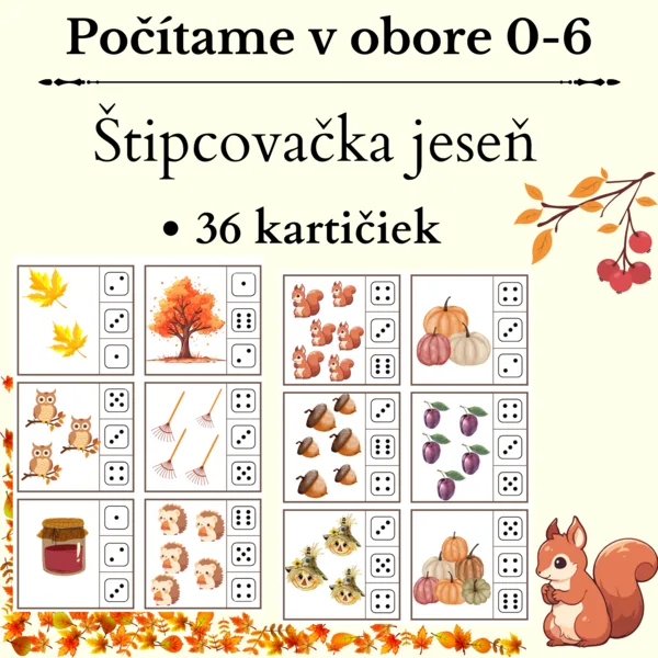 Jeseň - Počet v obore 0-6