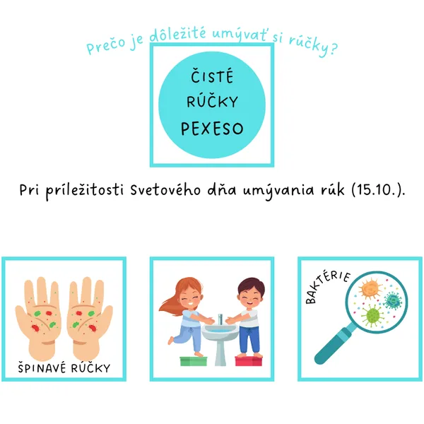 Svetový deň umývania rúk / čistota, zdravie, hygiena - PEXESO