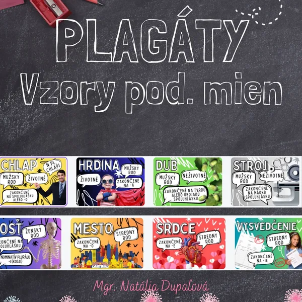 PLAGÁTY - Vzory podstatných mien