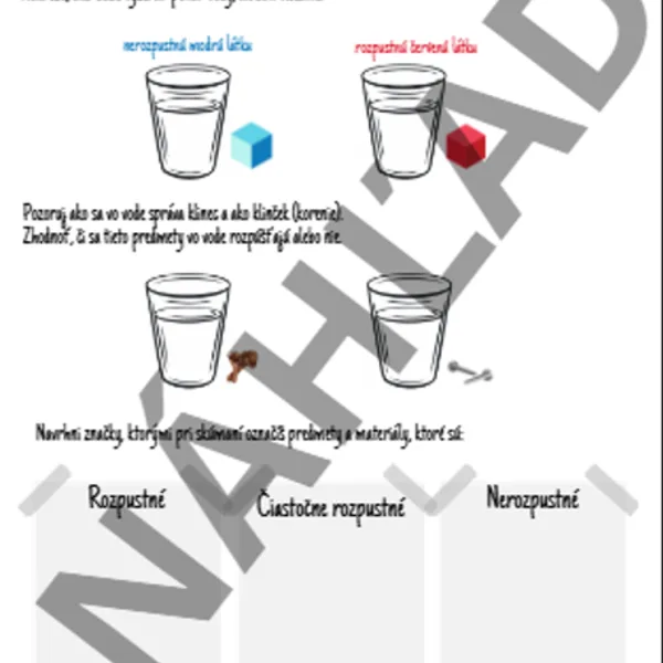Rozpustnosť predmetov