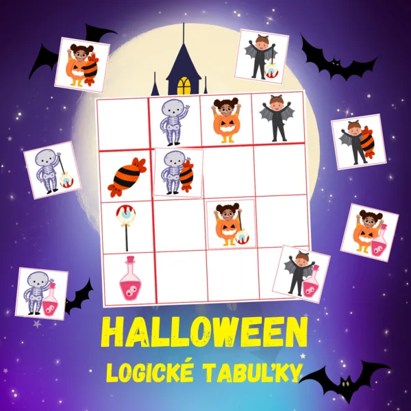 HALLOWEEN - logické tabuľky