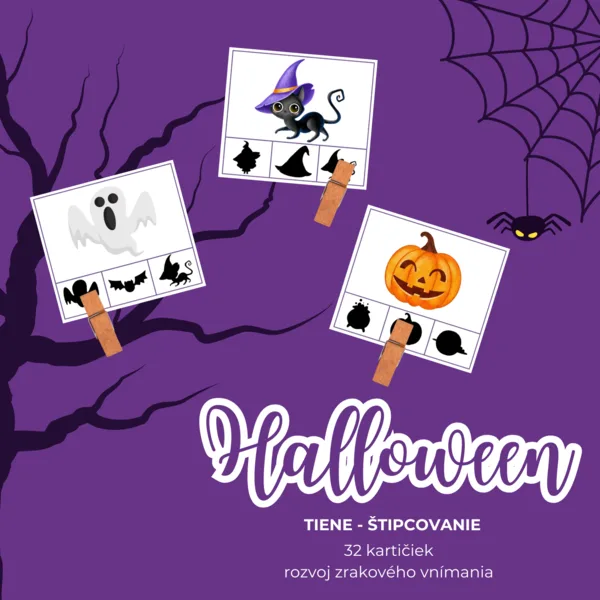 HALLOWEEN - tiene (štipcovanie)