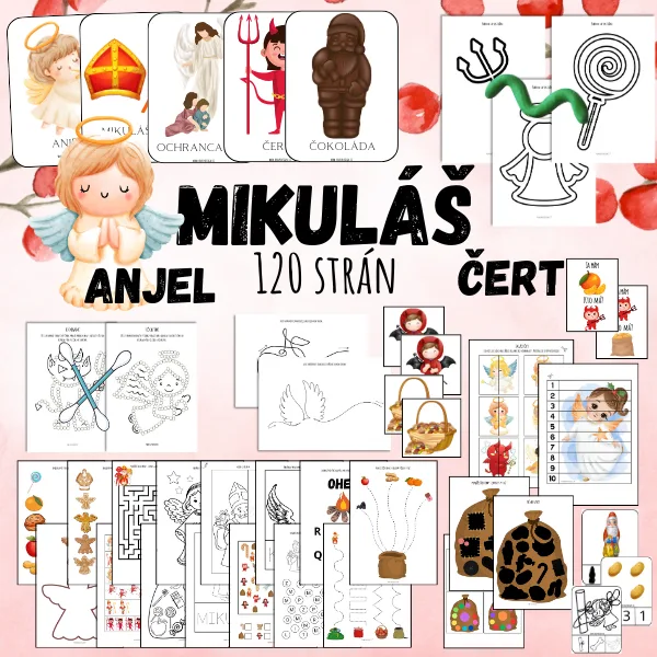 Mikuláš, čert, anjel - 120 strán