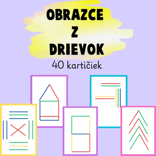 Obrazce z drievok (šablóny na skladanie)