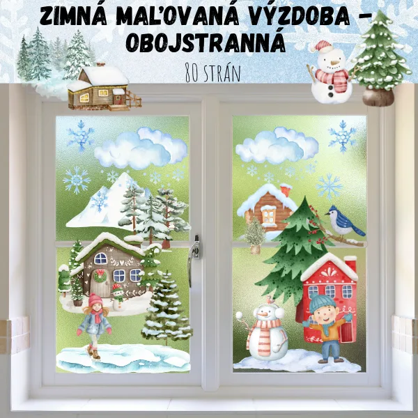 Maľovaná zima - obojstranná výzdoba 