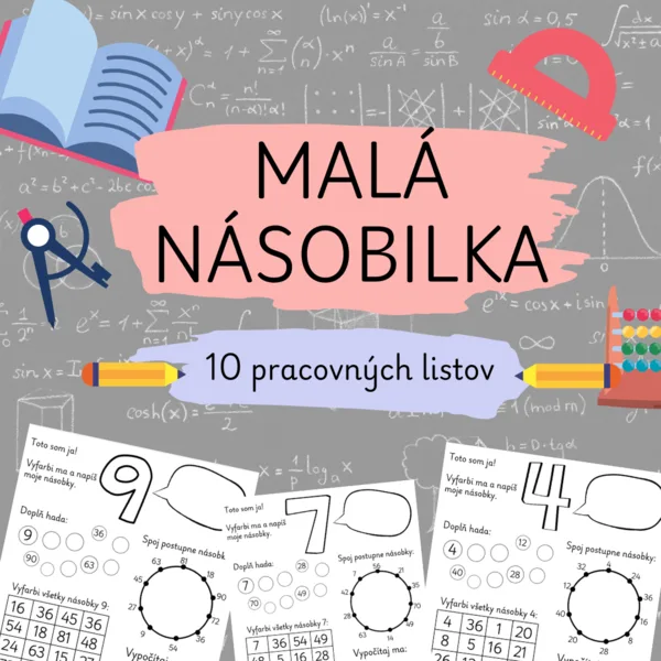 Malá násobilka - pracovné listy